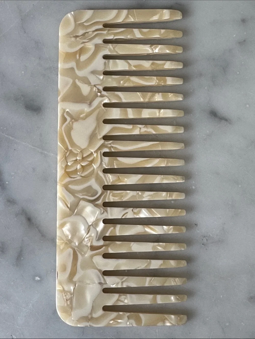 Pureology marbled Beige  Wide-Tooth detangling Hair Comb